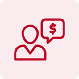 Financial advice symbol illustration